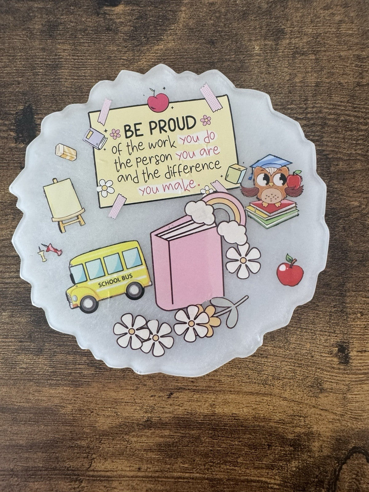 Teacher Gift  Appreciation Day  Tea Coffee Mug Coaster