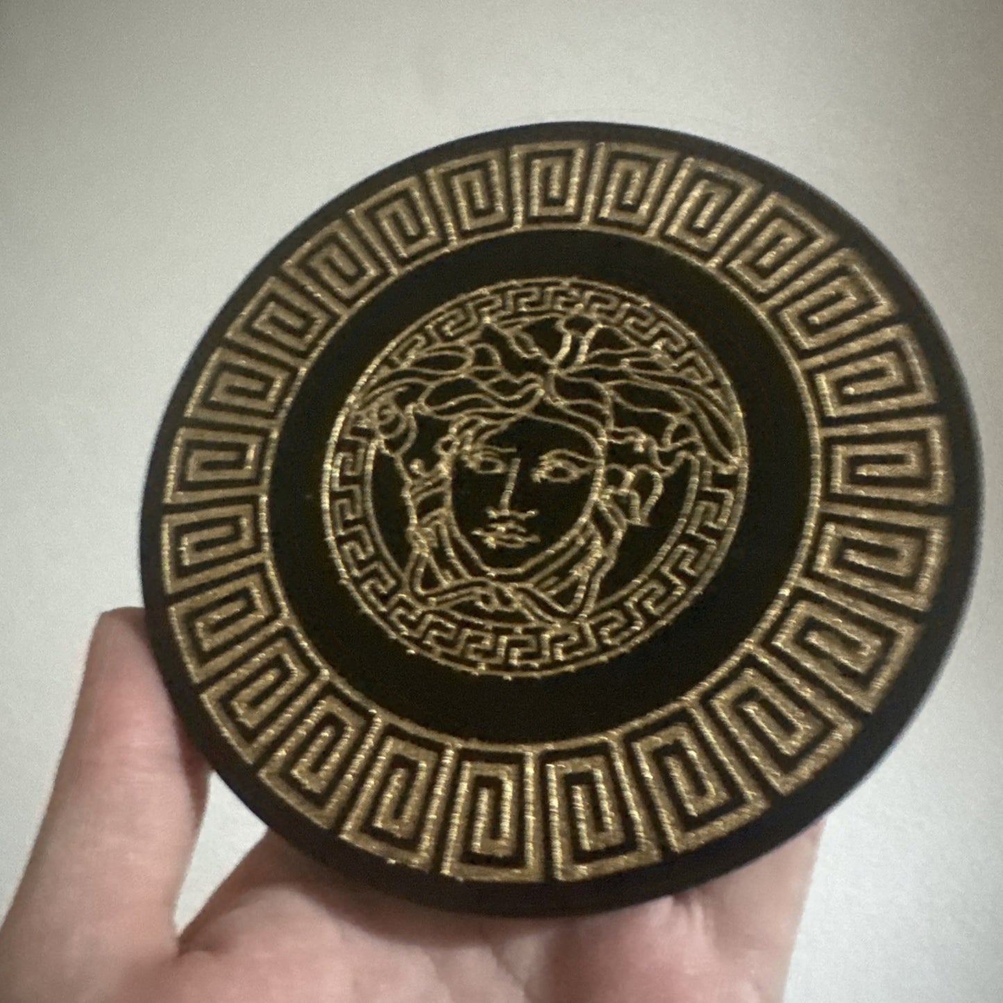 Medusa Style Coaster Gold/Silver– Durable Handmade Resin, Authentic Quality