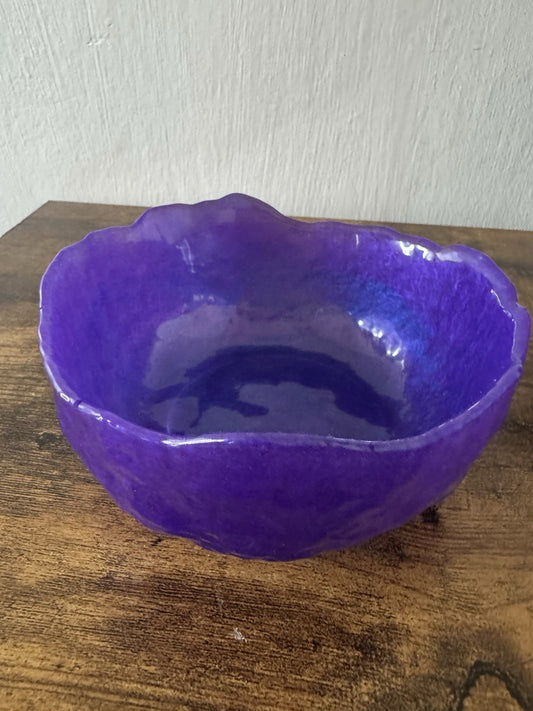 Small Purple Resin Bowl