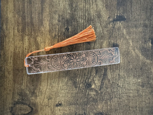 Bookmarks Clear Background  And Gold Embossed Stripe