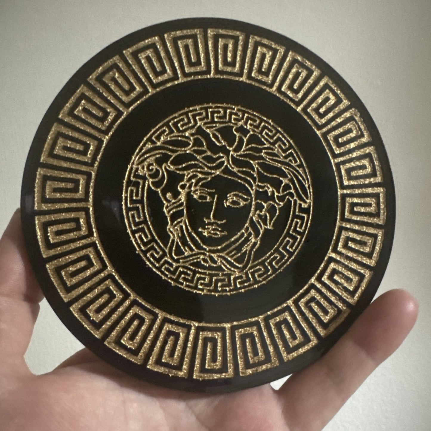 Medusa Style Coaster Gold/Silver– Durable Handmade Resin, Authentic Quality