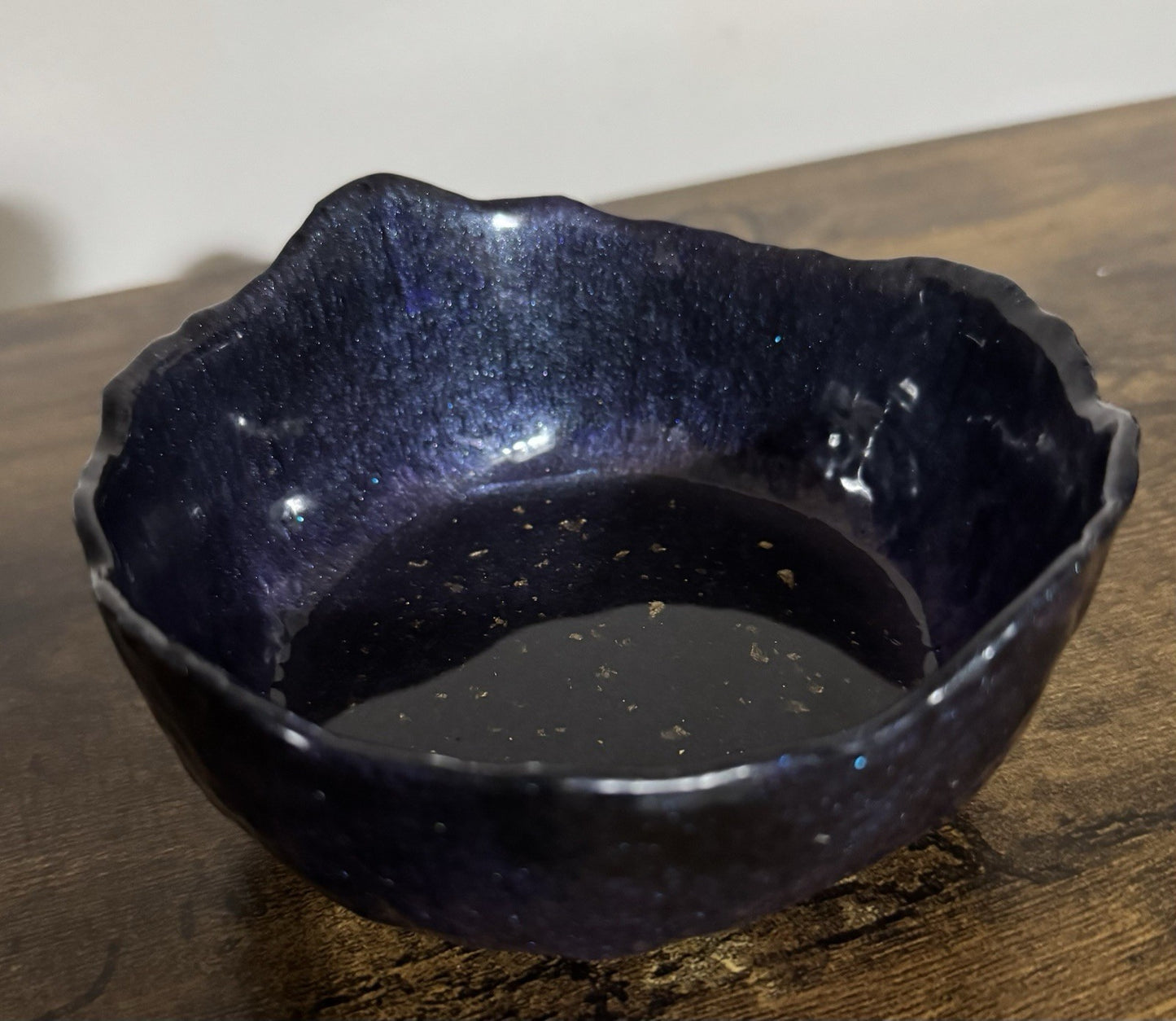 Decorative Resin Bowl Candy Dish Fig Colour Purple Black Gold Home Decor Gift Uk