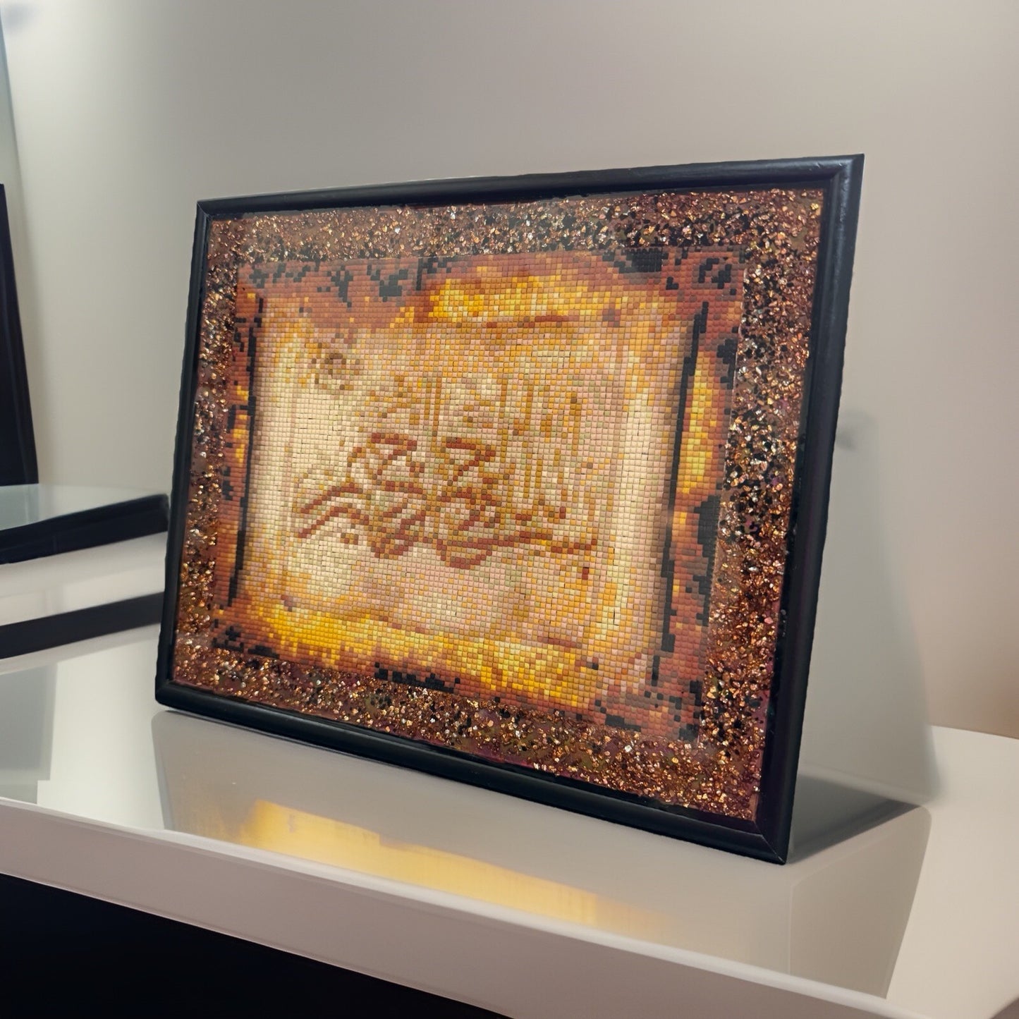 Islamic Wedding Gift Wall Decoration Diamond Painting Art Sealed With Resin
