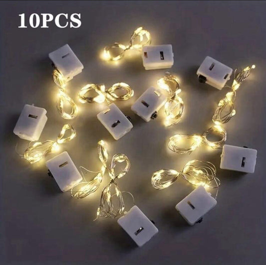 10pcs LED String Lights Atmosphere Small Light Battery Powered Fairy Lights