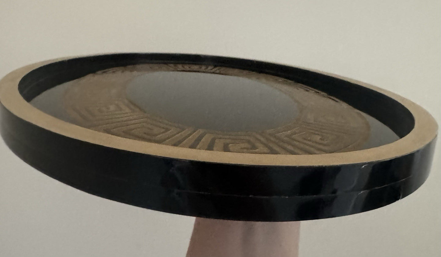Oval Tray Greek Style Black and Gold Table Decoration for Home