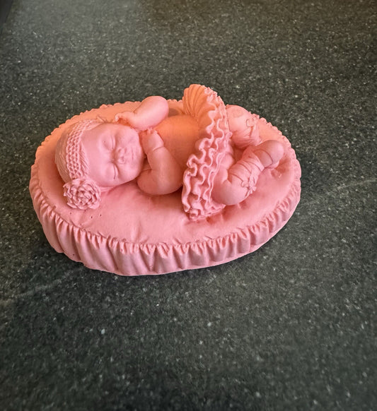 10 Baby Shower Favors for Girl – Pink Eco Resin Christening/Baptism Gift