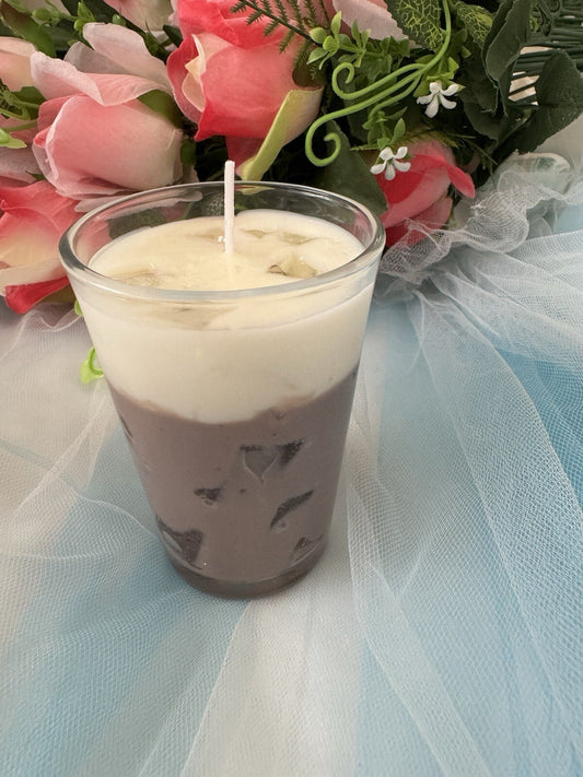 Iced coffee candle