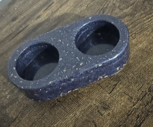 Resin Tea Light 2 Holder Candle Holder Fig Colour Purple New Home Decor