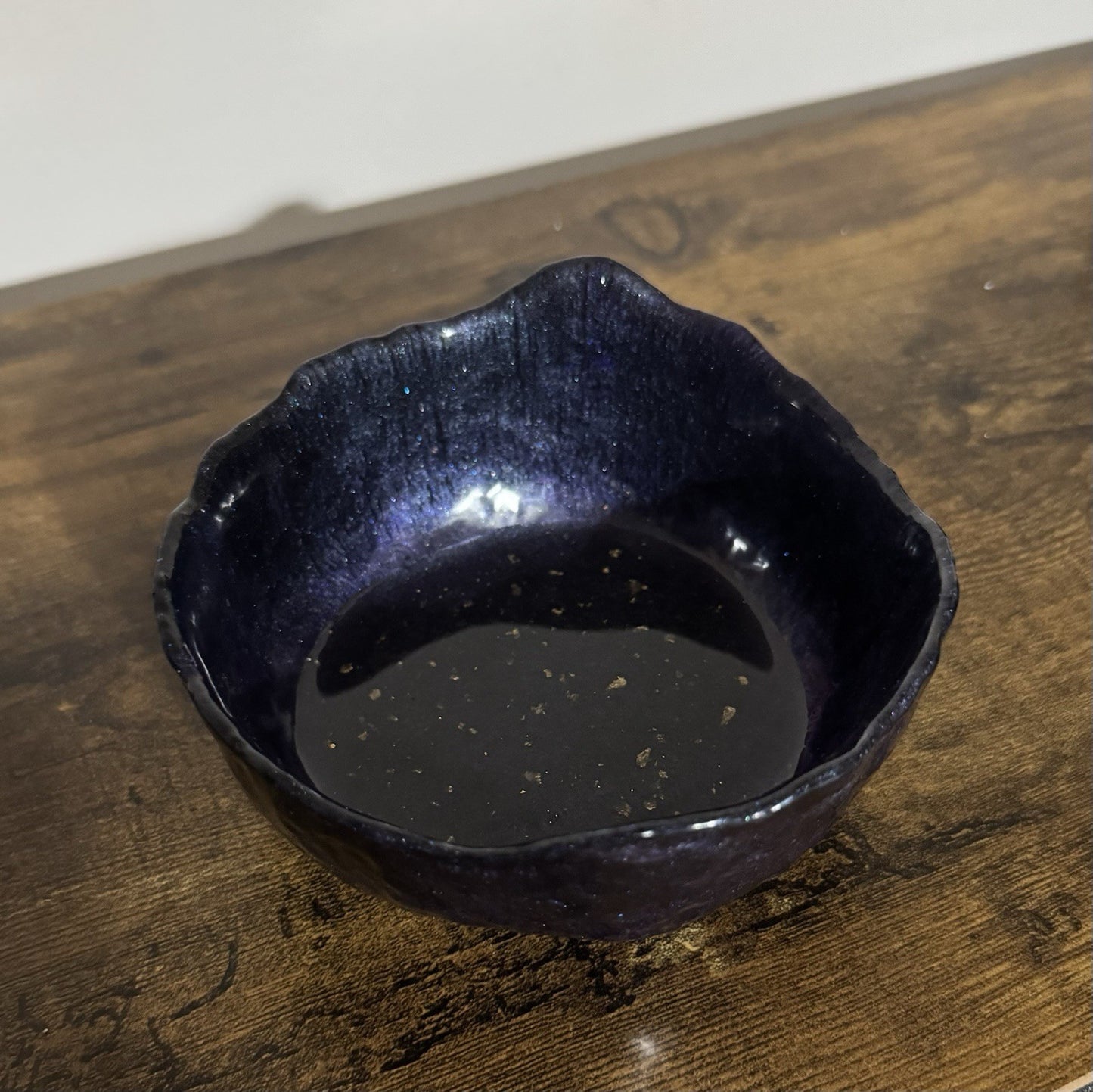 Decorative Resin Bowl Candy Dish Fig Colour Purple Black Gold Home Decor Gift Uk