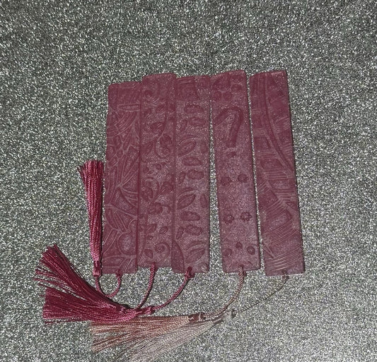 5 Pieces Handmade Unique Custom Resin Bookmark with Tassels for Women Girls Gift