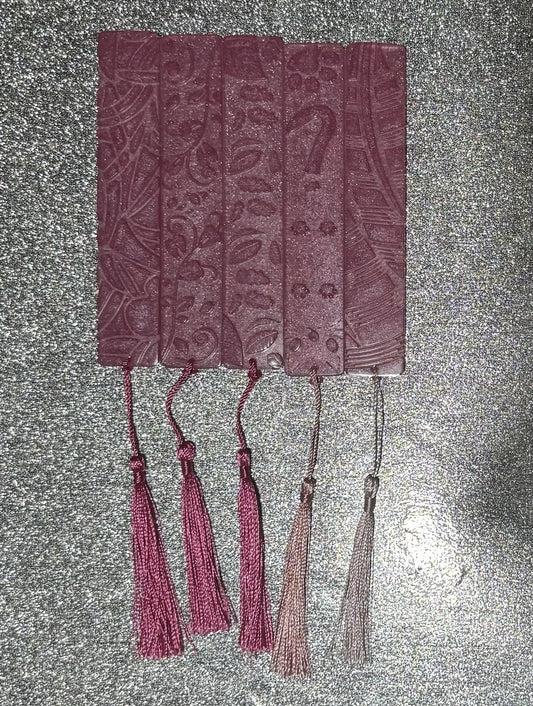 5 Pieces Handmade Unique Custom Resin Bookmark with Tassels for Women Girls Gift
