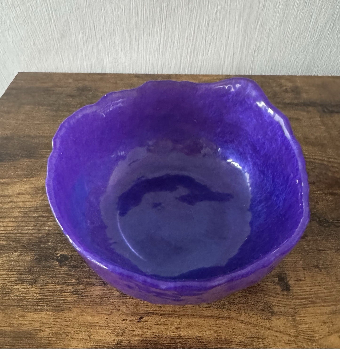 Small Purple Resin Bowl