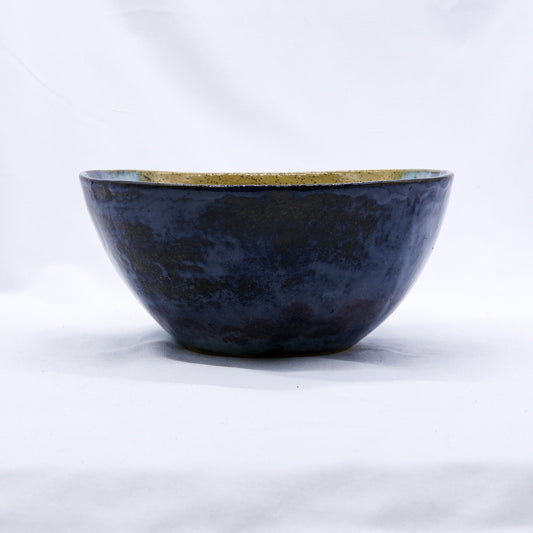 Large Ochre Tide Speckle Handmade Ceramic Stoneware Dinner Bowl