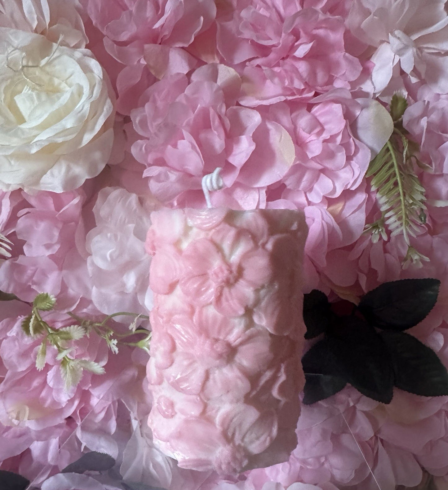 Rose Scented Flower Candle