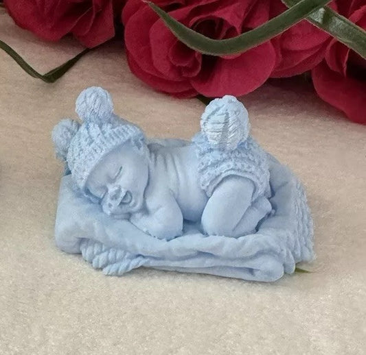 10 Pieces Blue Baby Boy Shower Favor Christening  Baptism Gift